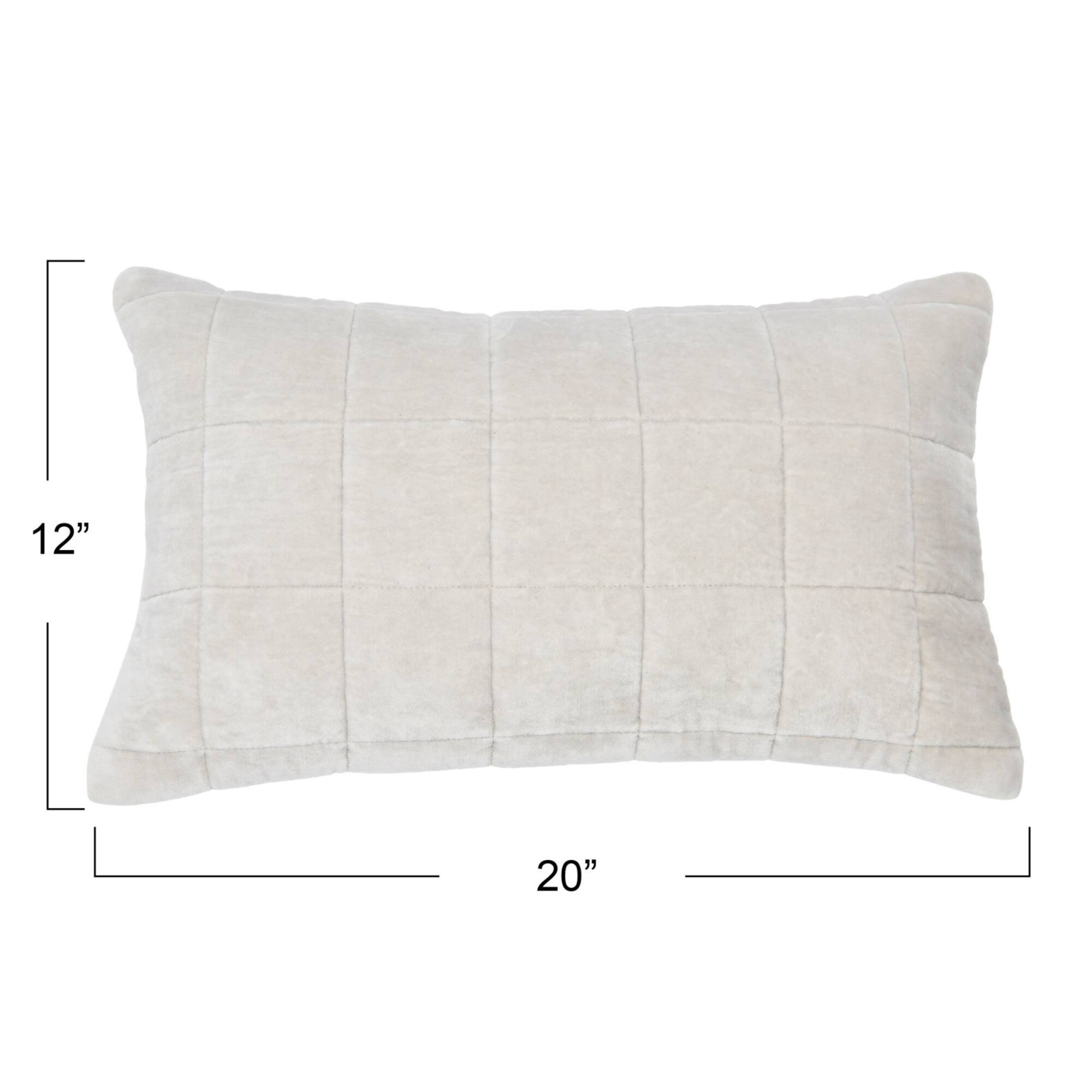 Hello Honey® 20" Quilted Velvet Lumbar Pillow Cover